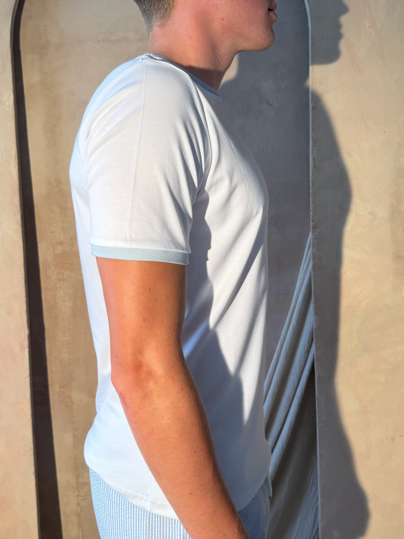 White/Blue Resort T-Shirt