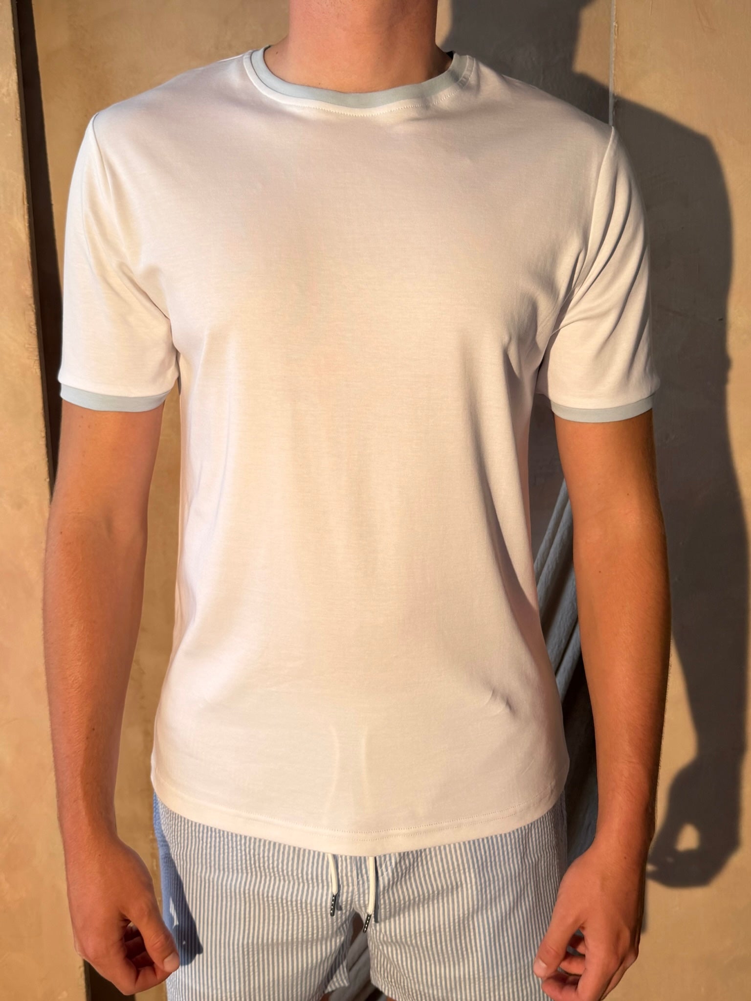 White/Blue Resort T-Shirt