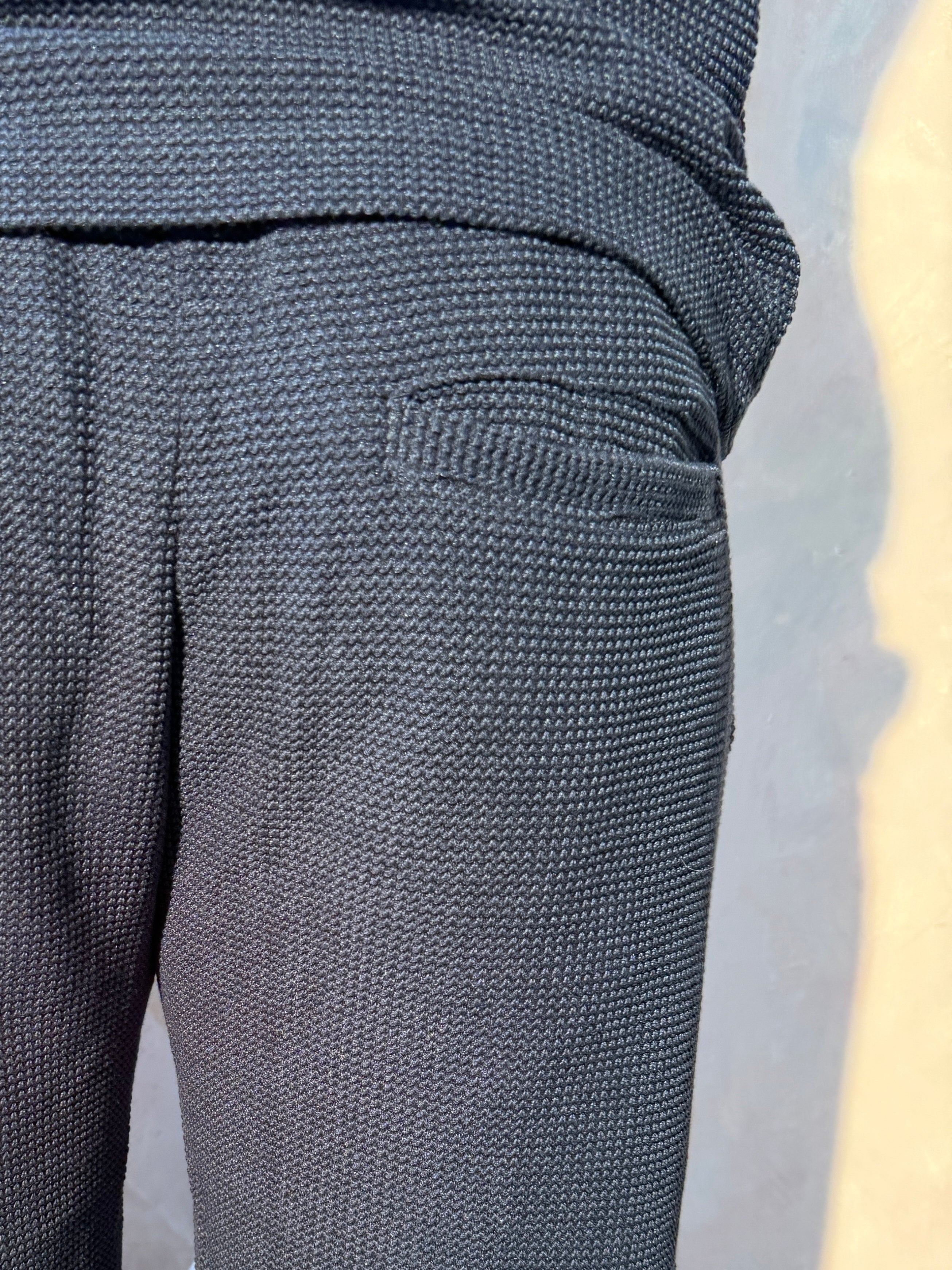 Navy Textured Short