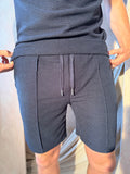 Navy Textured Short